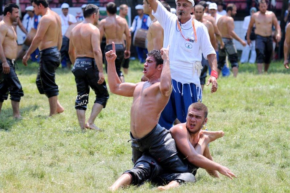 oil wrestling