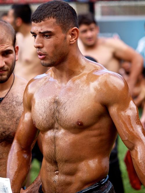 oil wrestling