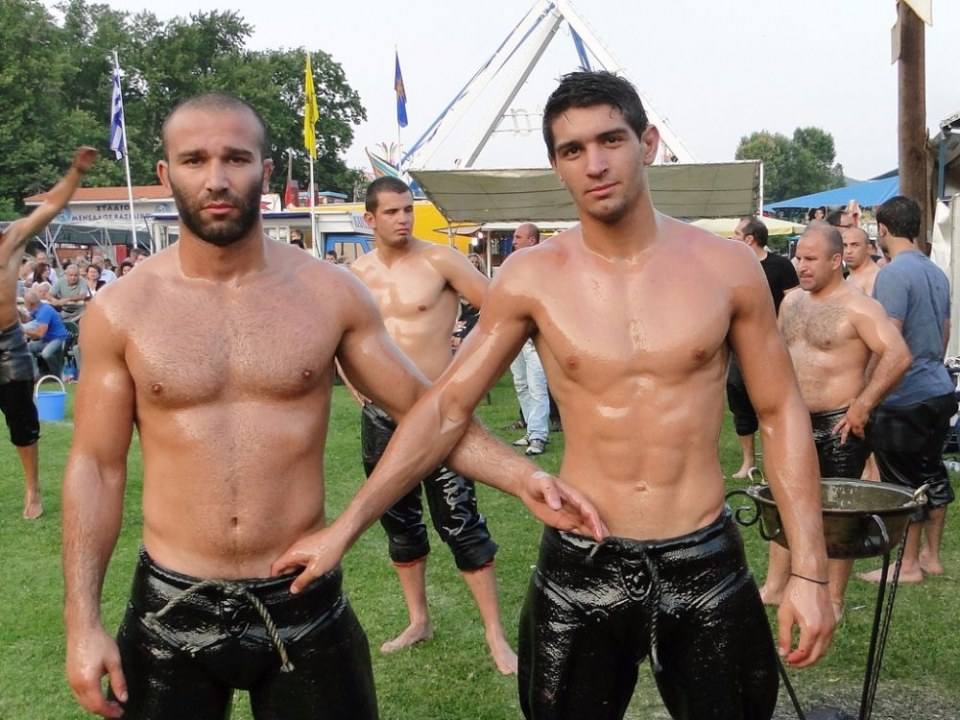 oil wrestling