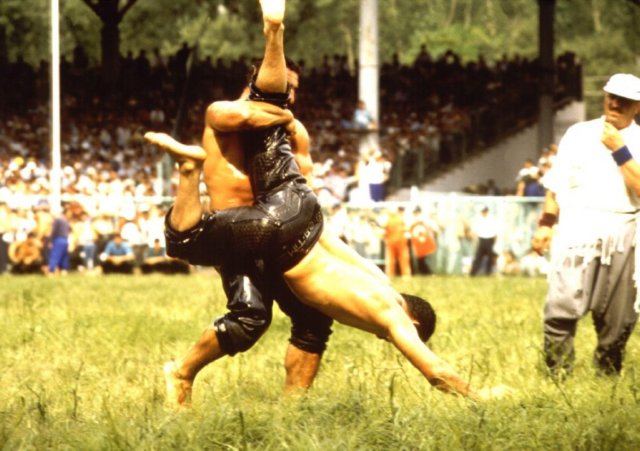 oil wrestling