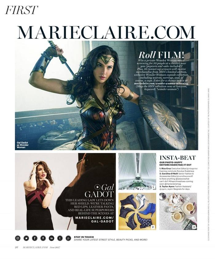 Gal Gadot @ Marie Claire US June 2017