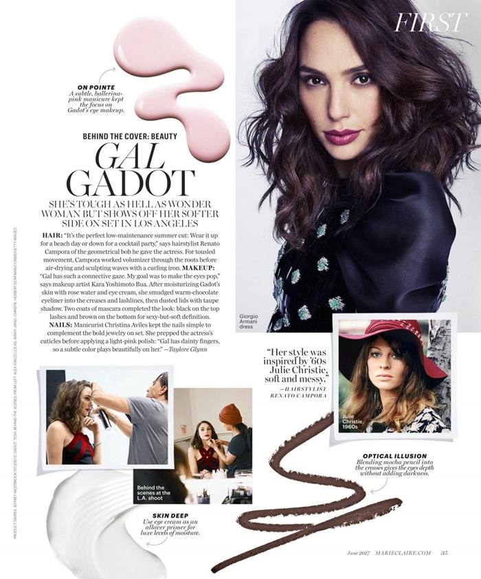 Gal Gadot @ Marie Claire US June 2017