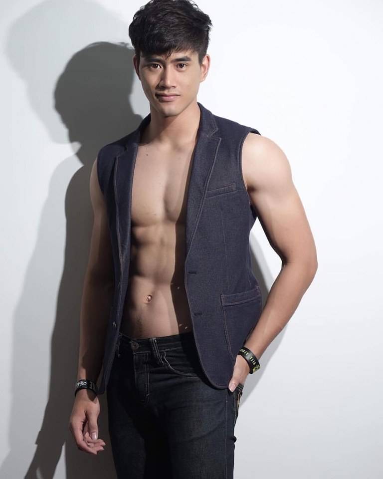 หนุ่มไทยหล่อล่ำขาวหุ่นดี ดีกรีMr.Globalthailand2017