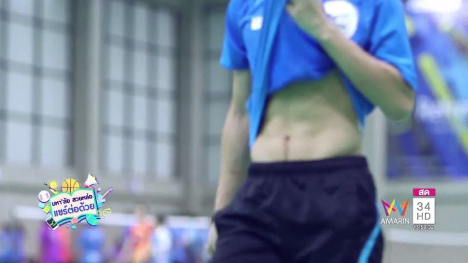 พ่อคุณทูนหัว น่ากินไปทุกส่วน,นักกิฬาไทย.(เฟิร์ส ฉลองรัฐ นอบสำโรง)APOP บันเทิง 34