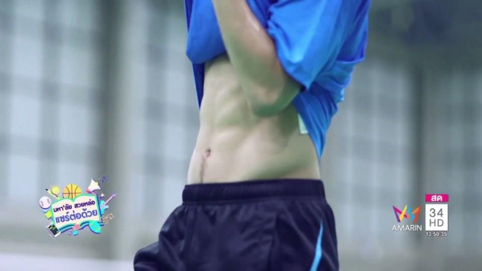 พ่อคุณทูนหัว น่ากินไปทุกส่วน,นักกิฬาไทย.(เฟิร์ส ฉลองรัฐ นอบสำโรง)APOP บันเทิง 34