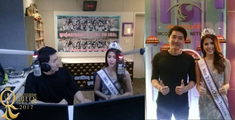 น้องกิ๊บ พิมพ์ชนก จิตชู Miss Tourism Queen Thailand 2016  เยี่ยมเยียนสื่อ MCOT RADIO NETWORK เชิญชวนชมการ ประกวดรอบตัดสินMiss Tourism Queen Thailand 2017