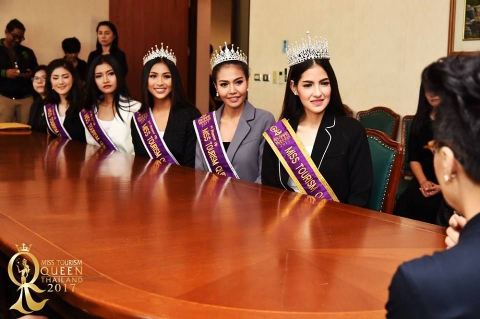 Miss Tourism Queen Thailand 2017 เข้าขอบคุณผู้ในการสนับสนุนการประกวดเป็นอย่างดีมาโดยตลอด การท่องเที่ยวแห่งประเทศไทย