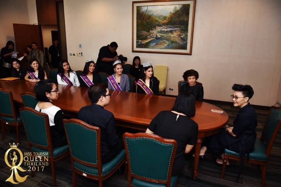 Miss Tourism Queen Thailand 2017 เข้าขอบคุณผู้ในการสนับสนุนการประกวดเป็นอย่างดีมาโดยตลอด การท่องเที่ยวแห่งประเทศไทย