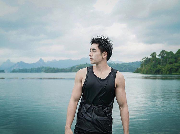 เกี๊ยก วัทธิกร ดาราหนุ่มหล่อ ขาวใส หุ่นเเซ่บ
