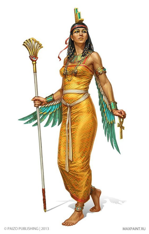 เทพีเนฟธิส (Nepthys) ชายาของเทพเซธ เทวีแห่งความลึกลับและเทพีบ้านเรือน นางช่วยเหลือเทพีไอซิสในการรักษาวิญาณของเทพโอซิริส