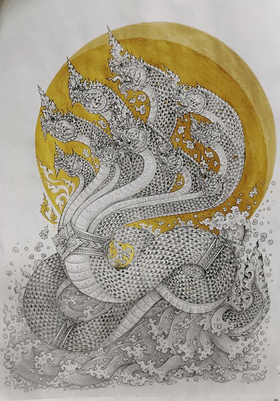 ความยิ่งใหญ่ ของศิลปะ ไทย การเขียนภาพพุทธศิลป์ ลายไทย
