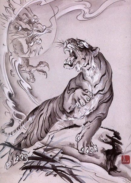 ความยิ่งใหญ่ ของ การเขียน ภาพวาดเสือโคร่ง เกาหลีและจีน