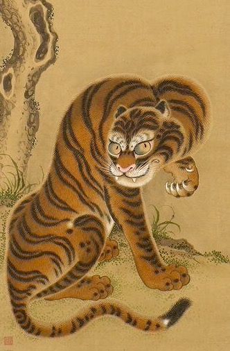 ความยิ่งใหญ่ ของ การเขียน ภาพวาดเสือโคร่ง เกาหลีและจีน