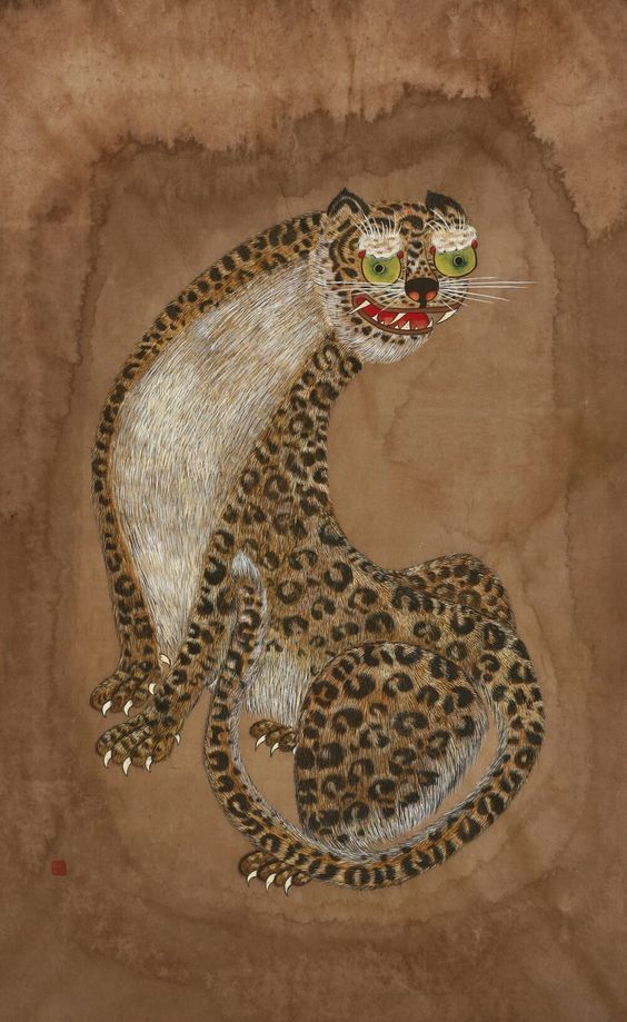 ความยิ่งใหญ่ ของ การเขียน ภาพวาดเสือโคร่ง เกาหลีและจีน