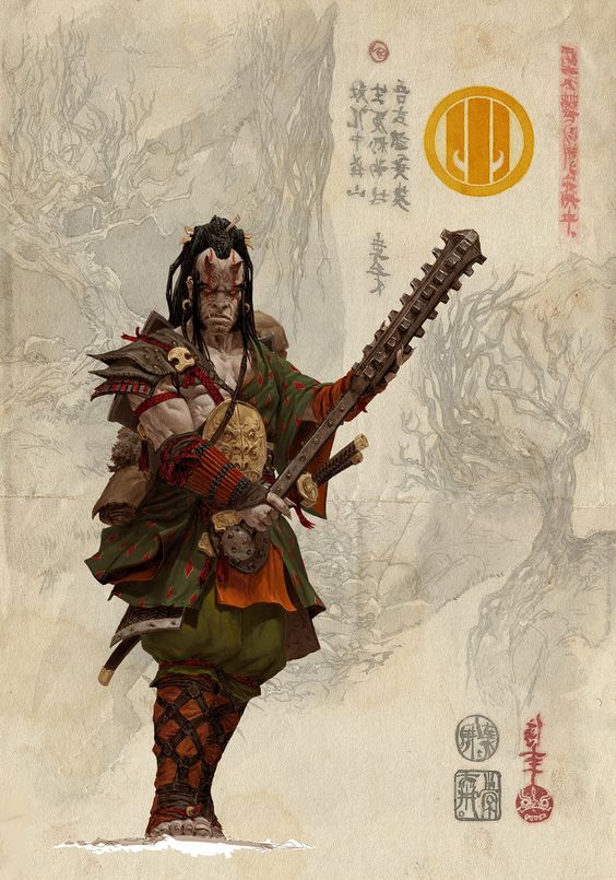 ความยิ่งใหญ่ ของศิลปะ การเขียนภาพ การ์ตูนซามูไร