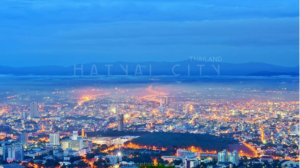 เมืองหาดใหญ่ยามค่ำคืน