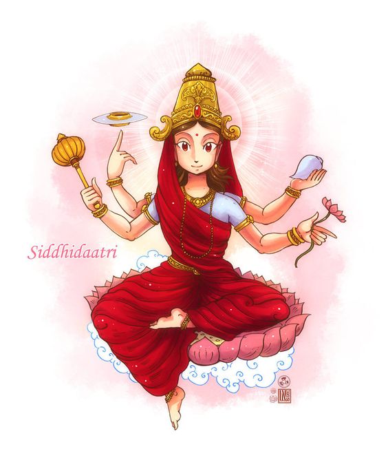Skandamata การ์ตูนเทพเจ้า