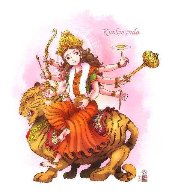 Skandamata การ์ตูนเทพเจ้า