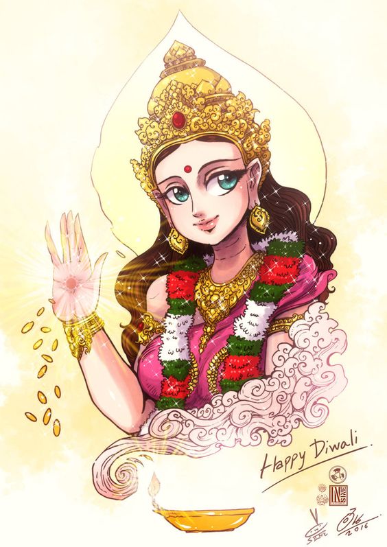 Skandamata การ์ตูนเทพเจ้า