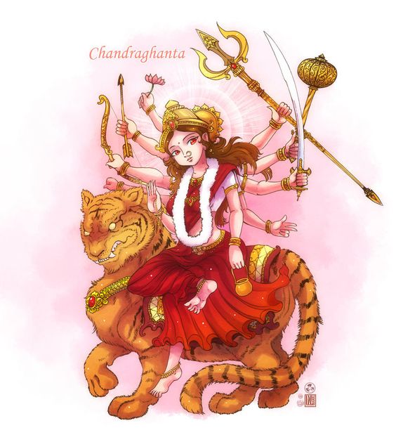 Skandamata การ์ตูนเทพเจ้า