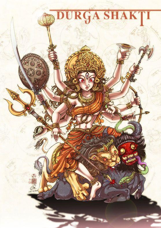 Skandamata การ์ตูนเทพเจ้า