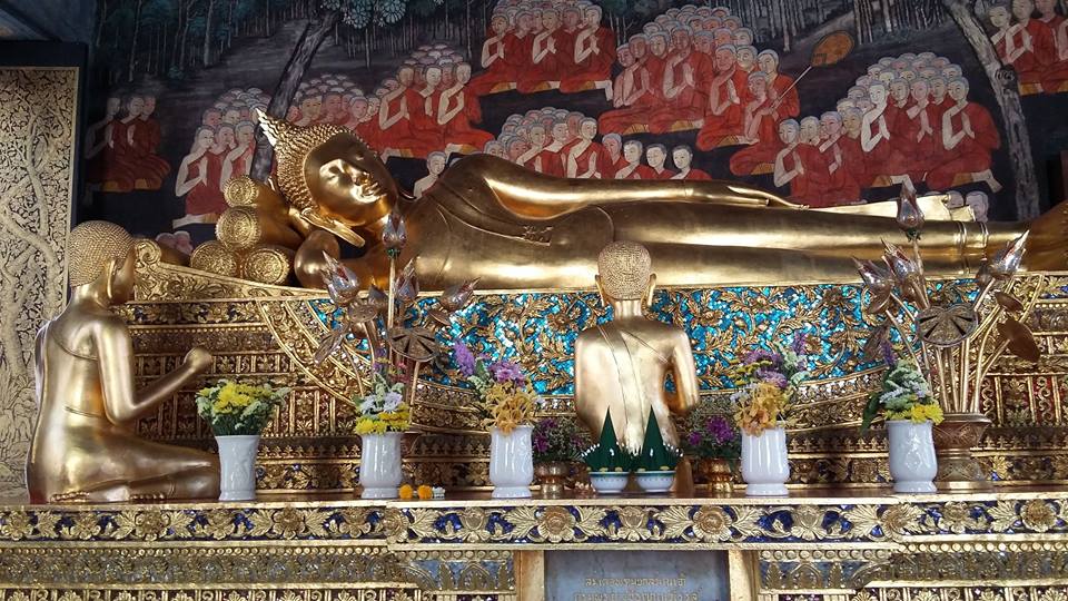 พระไสยา ซึ่งเป็นพระพุทธรูปปางปรินิพพาน ศิลปะสมัยสุโขทัย เดิมประดิษฐาน ณ วัดพระพายหลวง จ.สุโขทัย