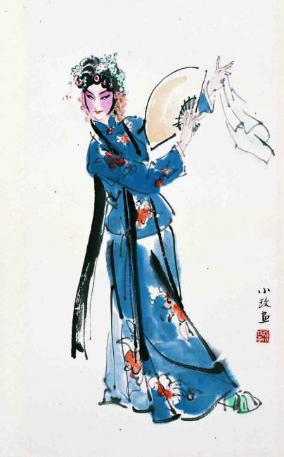 脸谱绘画 การวาดหน้ากากงิ้วปักกิ่ง และนักแสดง งิ้ว จีน