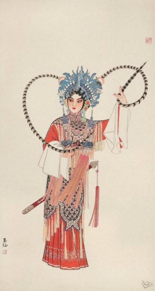 脸谱绘画 การวาดหน้ากากงิ้วปักกิ่ง และนักแสดง งิ้ว จีน