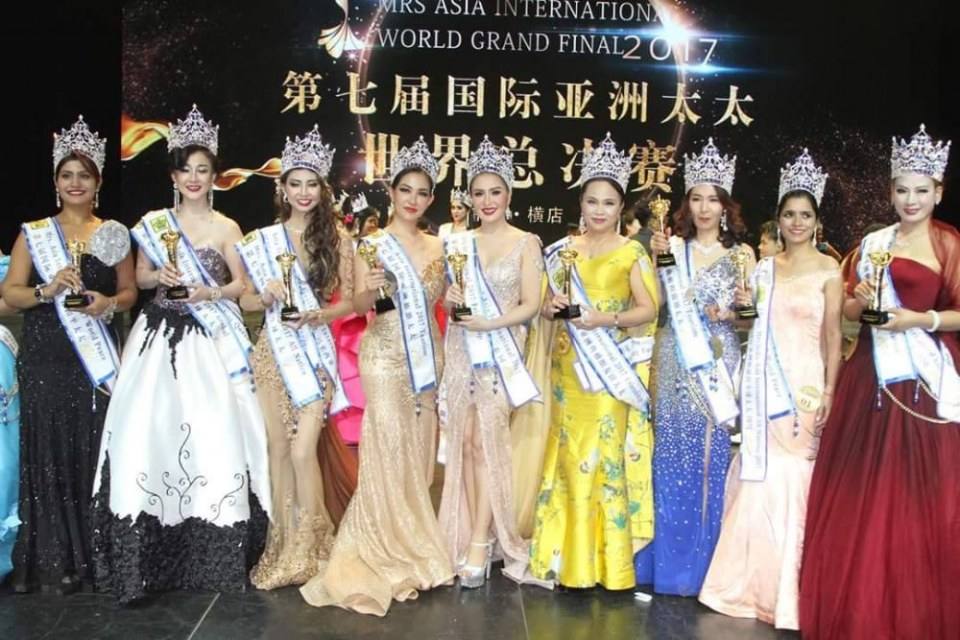 คุณอาร์ตัวแทนประเทศไทยหนึ่งใน 5 Mrs. Asia International 2017
