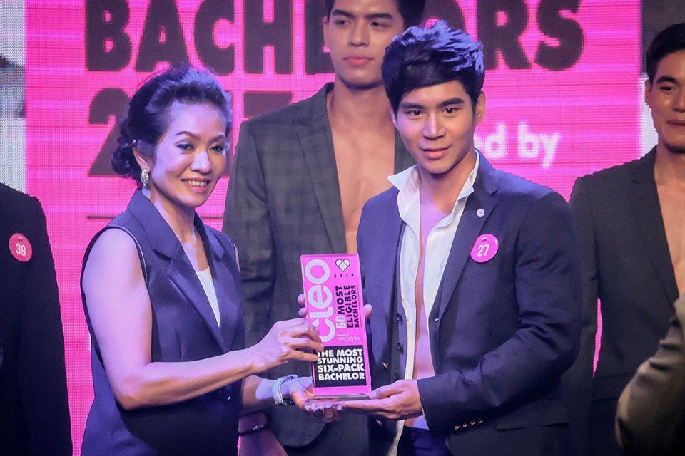 น้องเอิร์ล หนุ่มcleo คว้ารางวัล The Most Stunning Six Pack Bachelors 2017