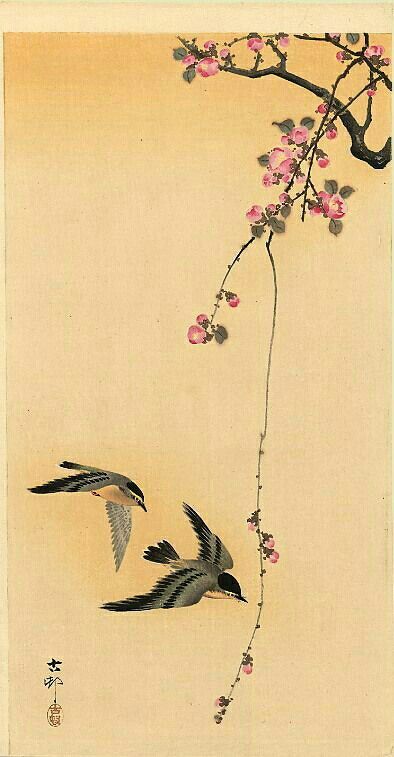 ความยิ่งใหญ่ ของ จีน กับ การเขียนภาพ  ดอกท้อกับนกน้อย