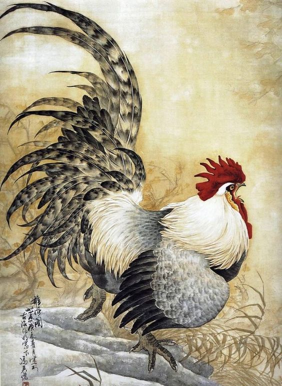 ความยิ่งใหญ่ ของ จีน กับ การเขียนภาพ ไก่
