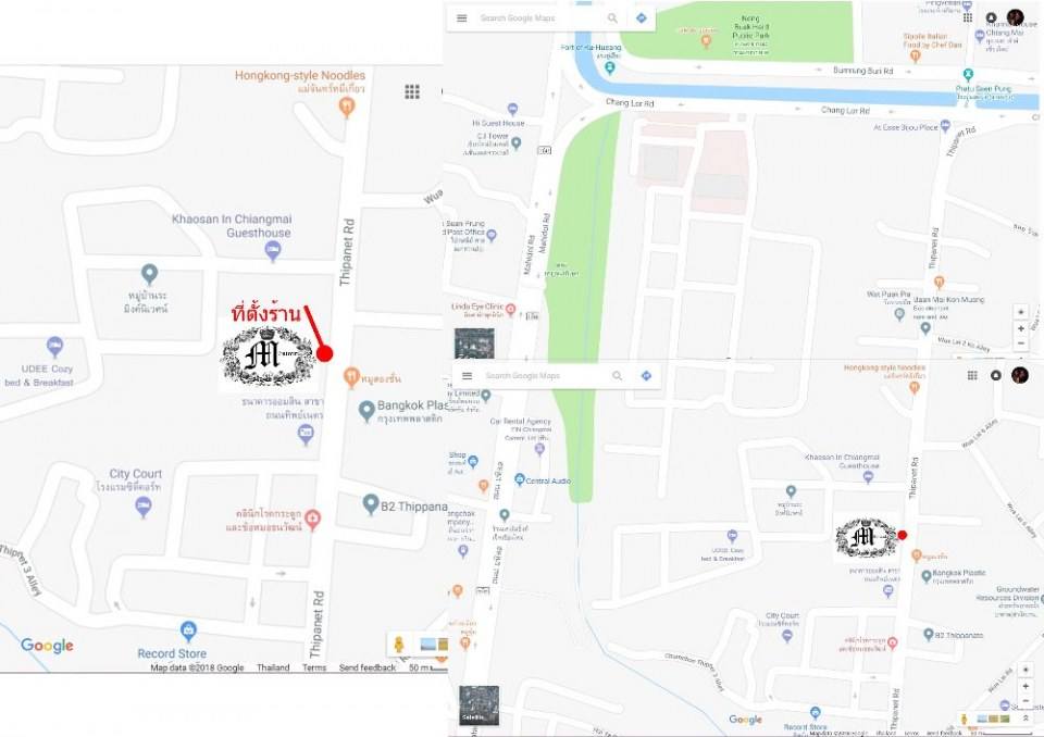 แผนที่ร้าน