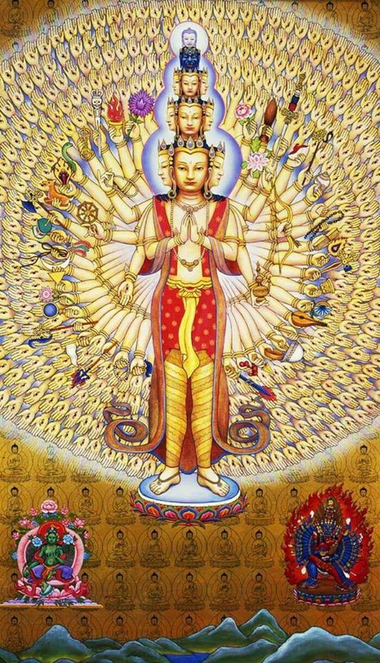 พระอวโลกิเตศวรมหาโพธิสัตว์พันมือ