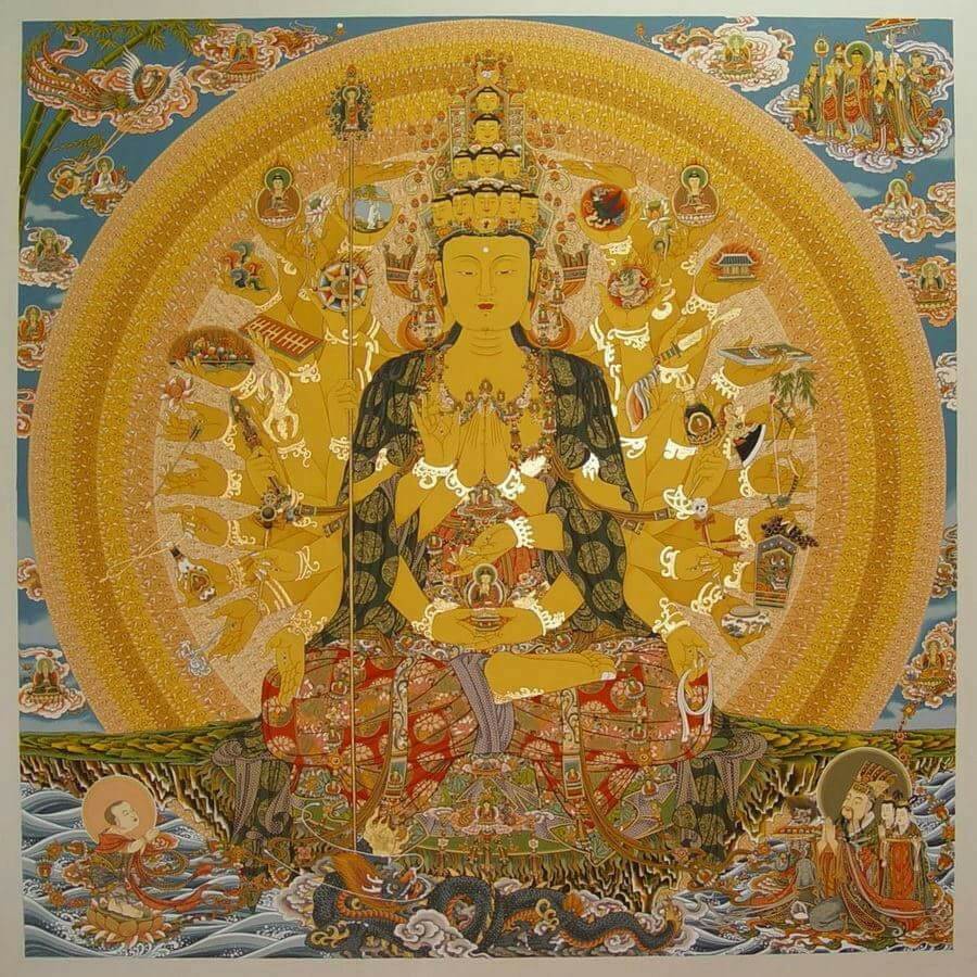 พระอวโลกิเตศวรมหาโพธิสัตว์พันมือ
