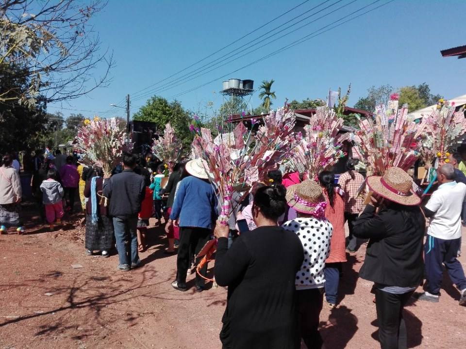 งานบุญผ้าป่า วัดบ้านน้อยพัฒนา พรเจริญ บึงกาฬ