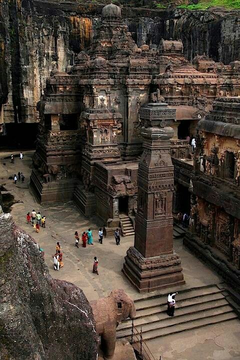 ถ้ำอชันตา (Ajanta Caves) เมืองออรังกาบาด รัฐมหาราษฎร์ ประเทศอินเดีย