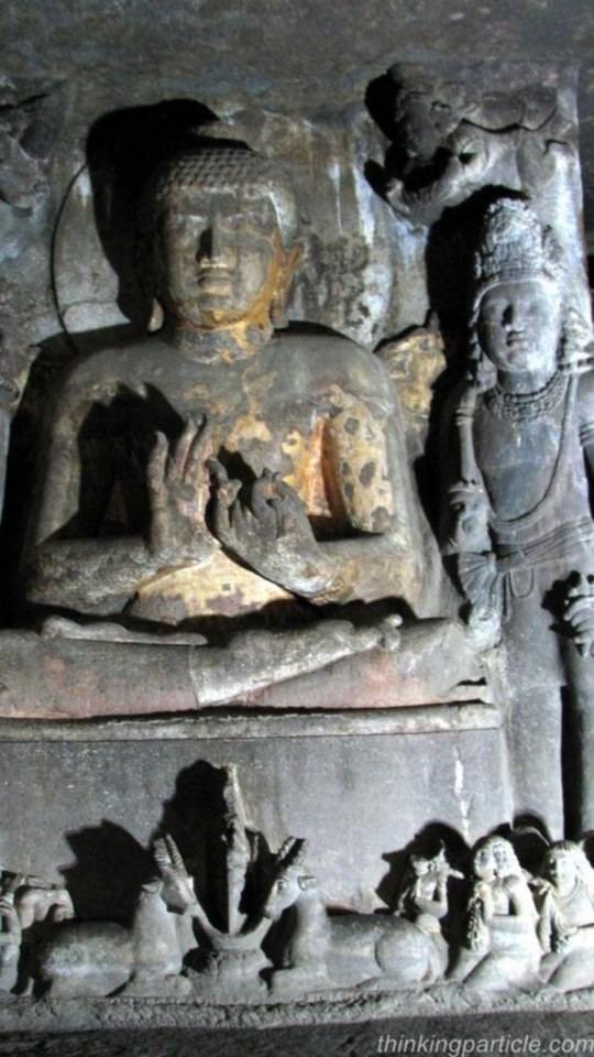 ถ้ำอชันตา (Ajanta Caves) เมืองออรังกาบาด รัฐมหาราษฎร์ ประเทศอินเดีย