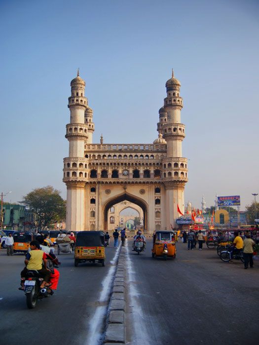 ความงามของสถาปัตยกรรมโมกุลใน Hyderabad ประตูไฮเดอราบัด อินเดีย