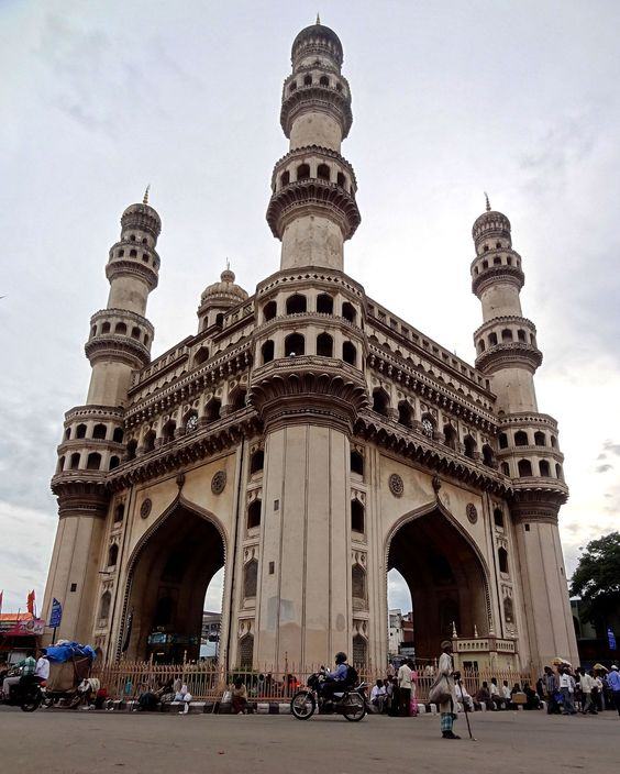 ความงามของสถาปัตยกรรมโมกุลใน Hyderabad ประตูไฮเดอราบัด อินเดีย