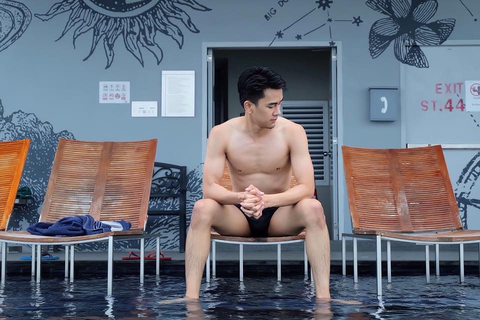 แซ่บมาก นัท ณัฐพงศ์ ในชุดว่ายน้ำ