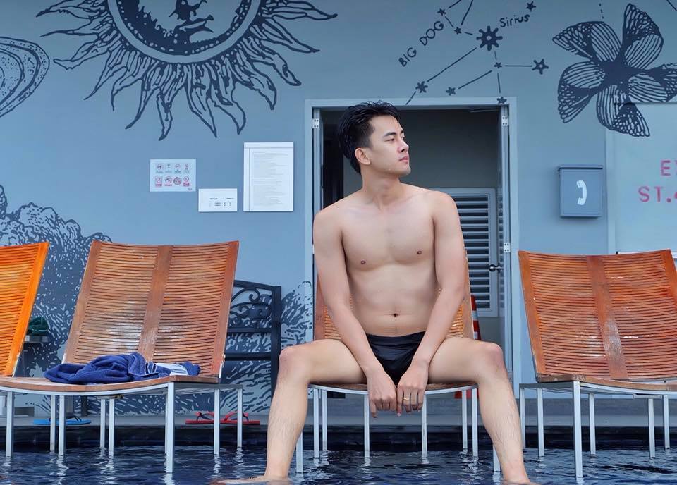แซ่บมาก นัท ณัฐพงศ์ ในชุดว่ายน้ำ