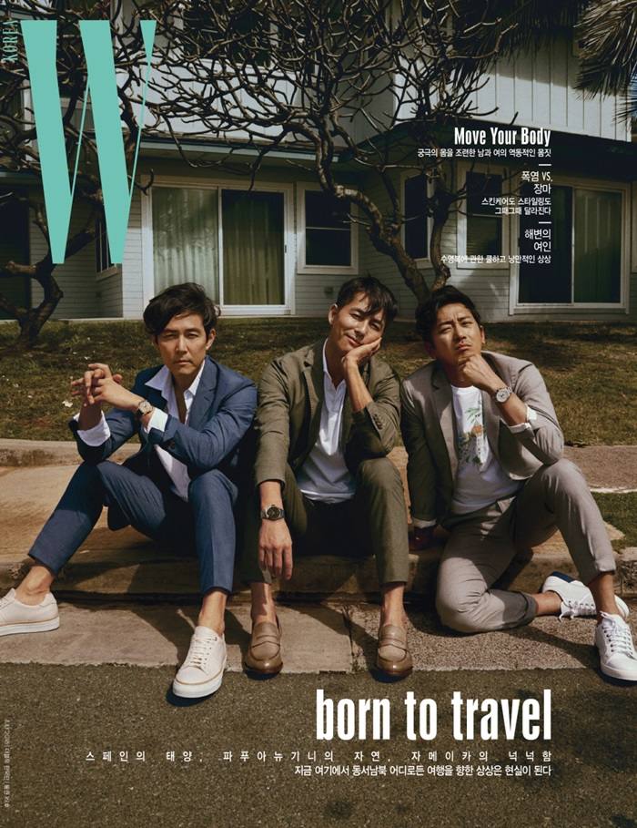Jung Woo Sung, Ha Jung Woo & Lee Jung Jae @ W Korea June 2018