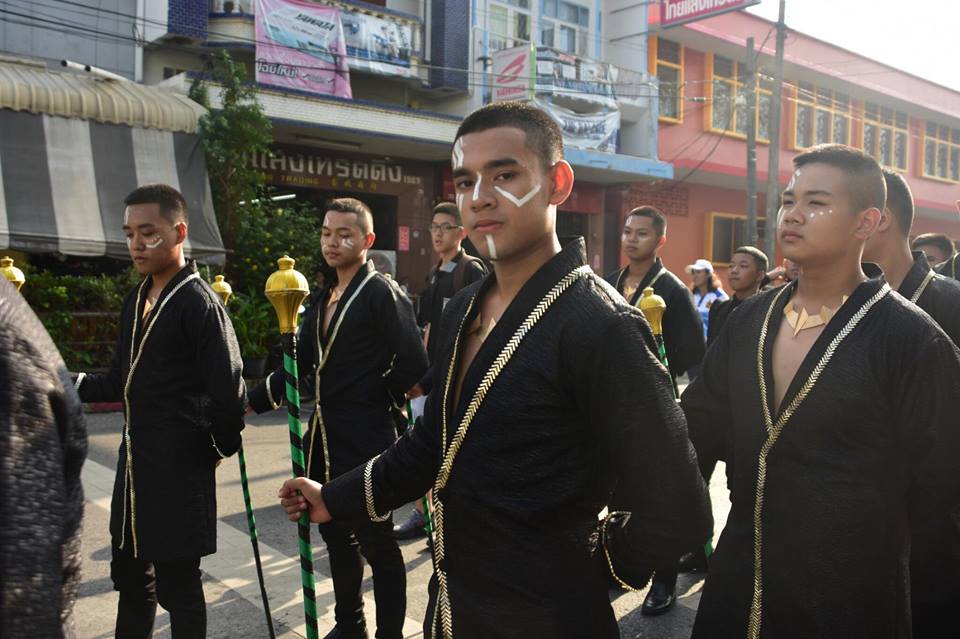 Drum Major Vakanda สีเขียว รร.แสงทองวิทยา