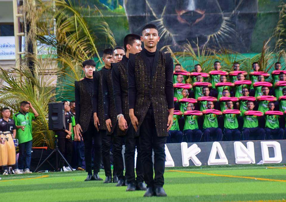 Drum Major Vakanda สีเขียว รร.แสงทองวิทยา