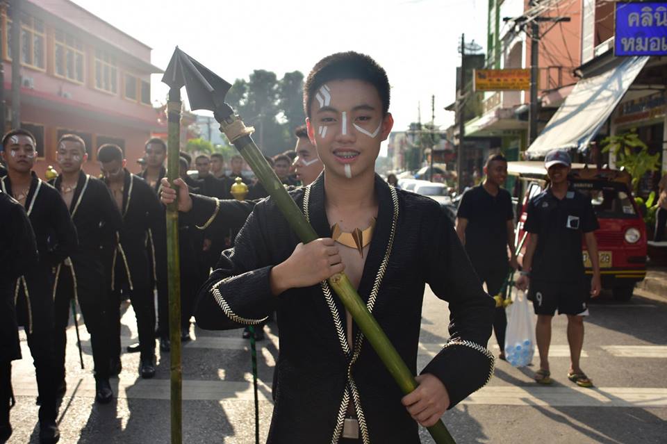 Drum Major Vakanda สีเขียว รร.แสงทองวิทยา