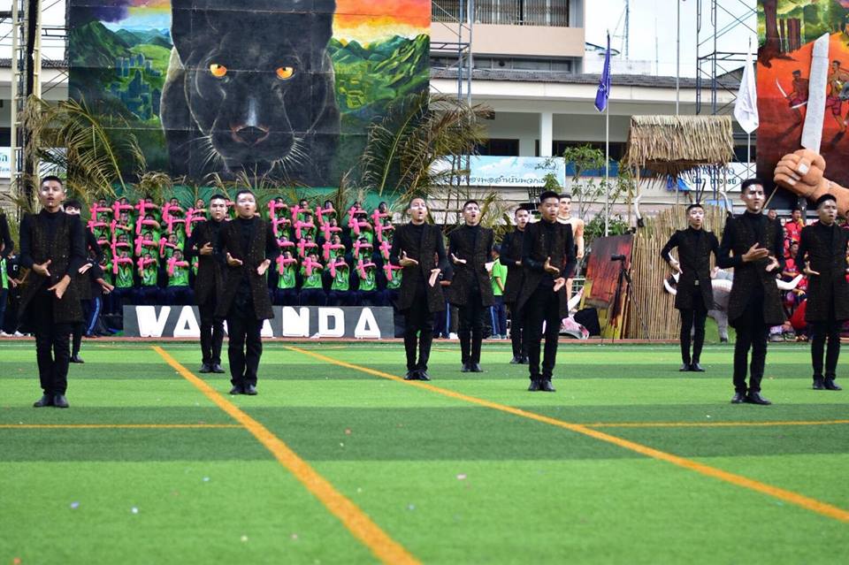 Drum Major Vakanda สีเขียว รร.แสงทองวิทยา