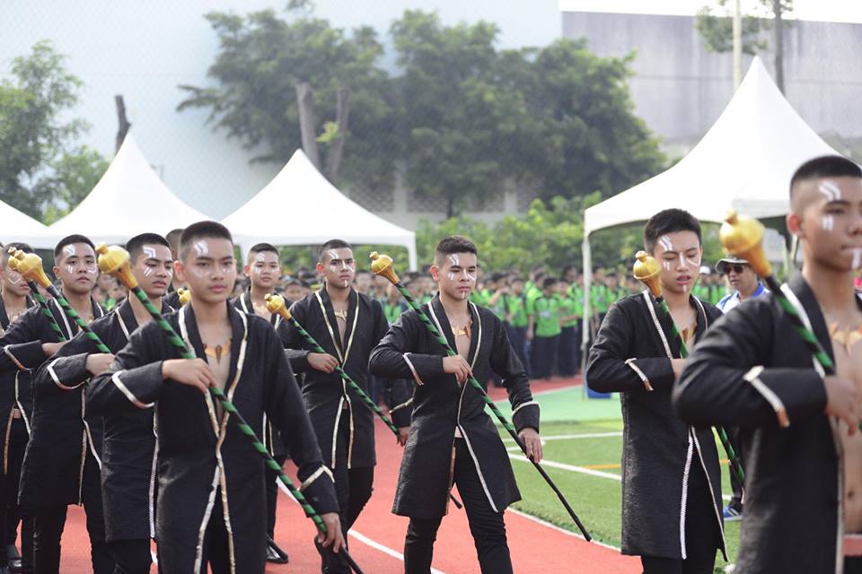 Drum Major Vakanda สีเขียว รร.แสงทองวิทยา