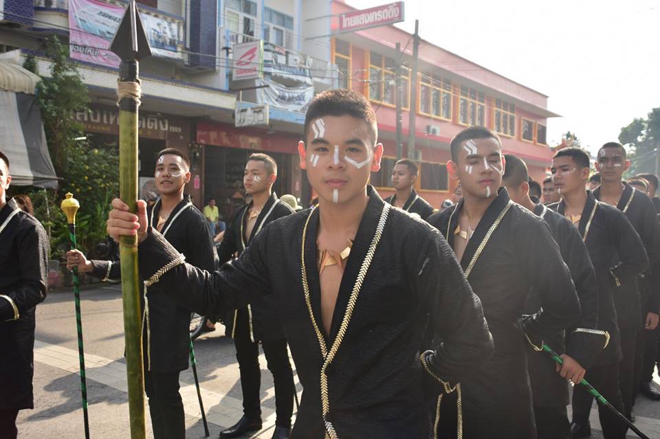 Drum Major Vakanda สีเขียว รร.แสงทองวิทยา