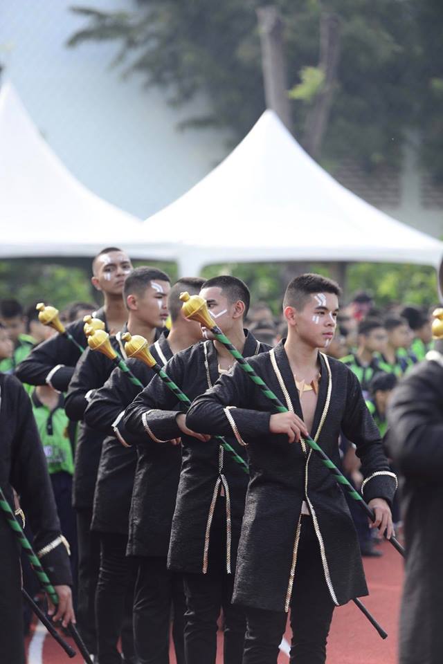 Drum Major Vakanda สีเขียว รร.แสงทองวิทยา